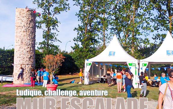 id2loisirs propose le mur d'escalade mobile en location, activité pour les enfants, les ados et les adultes