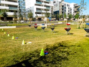 Jeu de tir et précision disc golf jeu challenge enfants et adultes id2loisirs Toulouse France