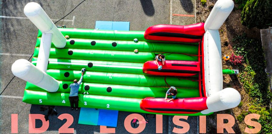 Tir élastique rugby gonflable