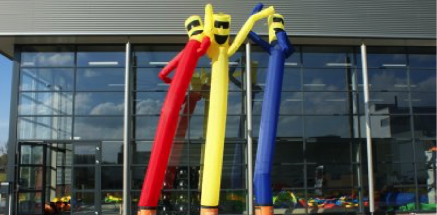 Skytube skydanser gonflable – animation commerciale