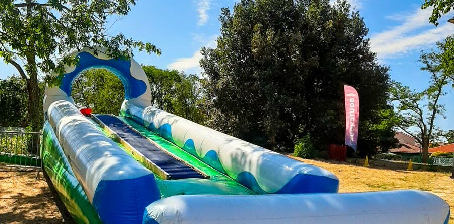 Luge piste gonflable