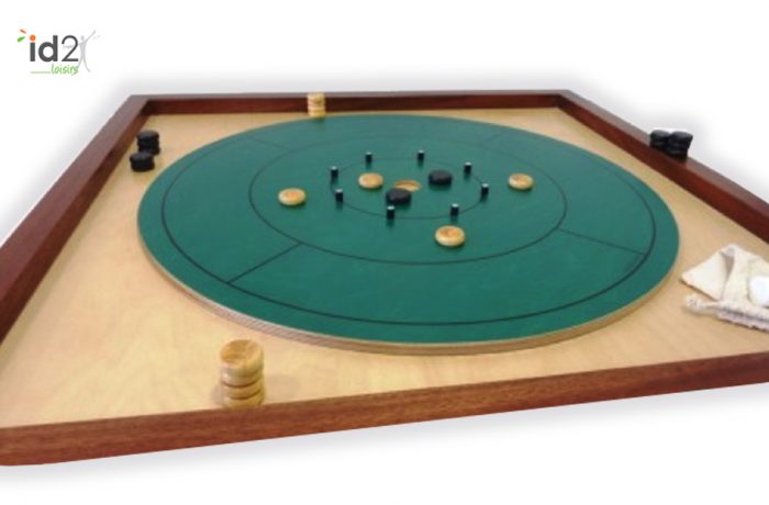 Jeu en bois : Crokinole carré