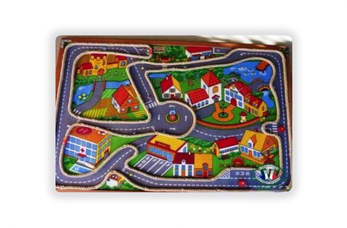 Jeu en bois : parcours à billes