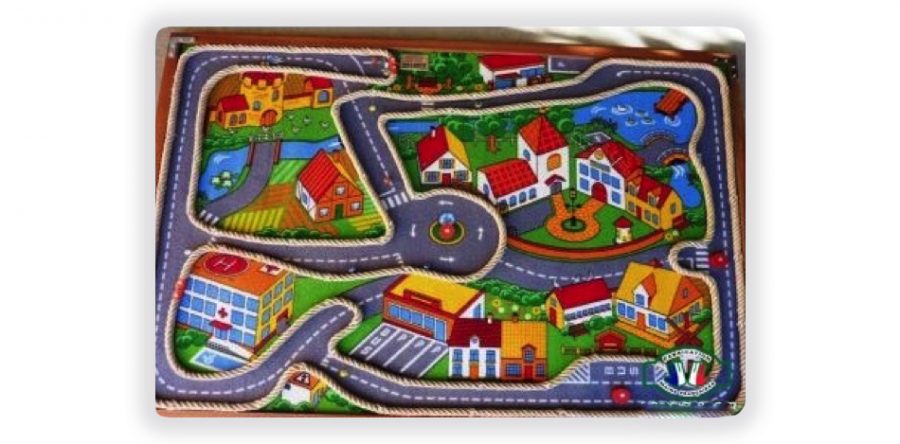 Jeu en bois : parcours à billes