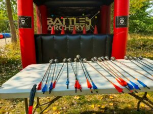 jeu activité tir et précision archery ball jeu challenge collectif id2loisirs