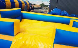 location du ventriglise Palmiers double pistes, jeu d’eau gonflable pour enfants et adultes sur Toulouse et toute la France proposé par id2loisirs