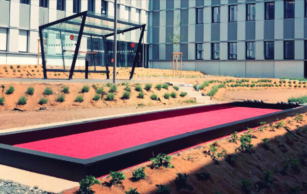 Pétanque terrain synthétique