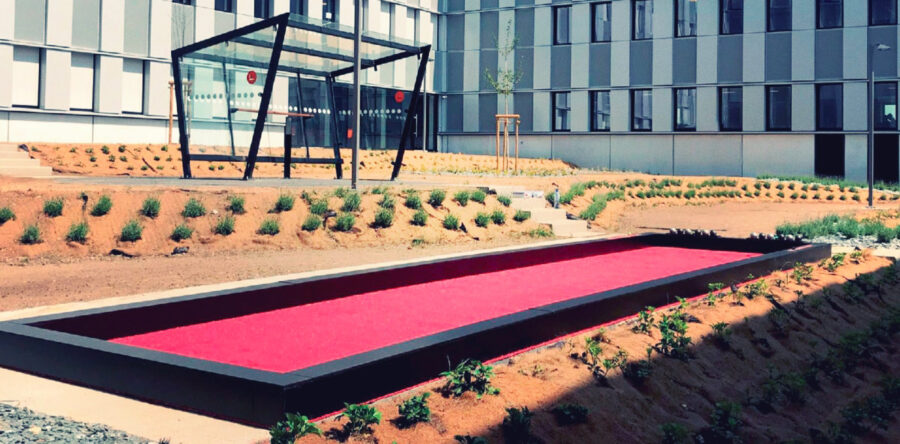 Pétanque terrain synthétique