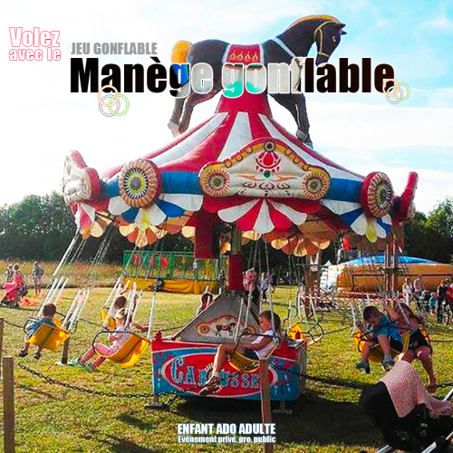 Manège gonflable : particuliers, professionnels et collectivités, choisissez votre carrousel gonflable !