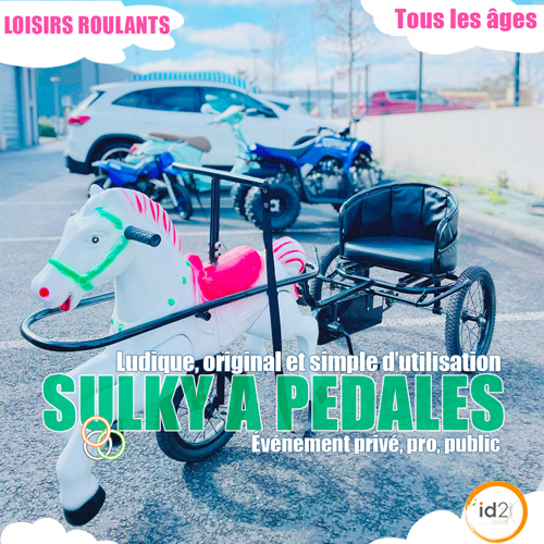 Le sulky à pédales pour tout le monde : ludique, original et simple d'utilisation !