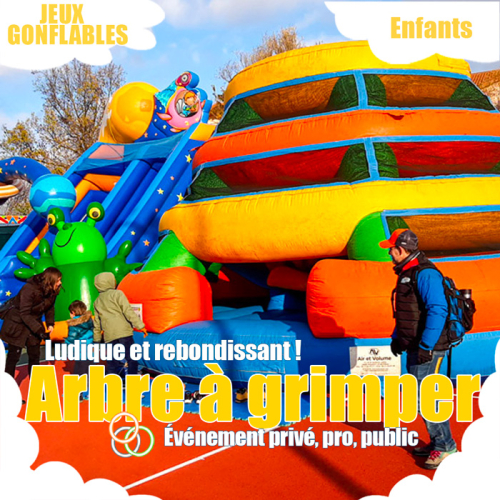 id2loisirs propose le l'arbre à grimper gonflable pour les enfants !