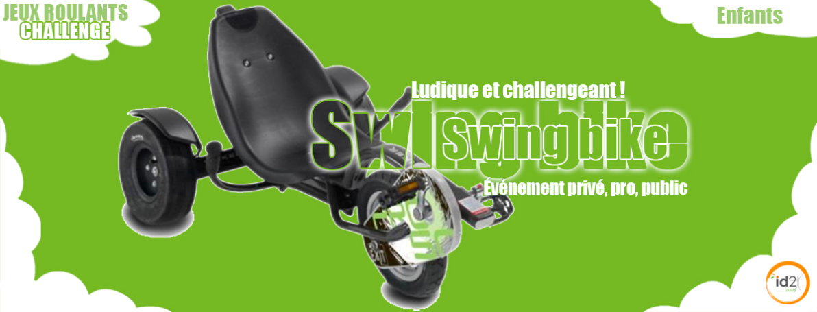 Le swing bike ou swing kart pour les enfants et les adolescents pour se challenger à la course !