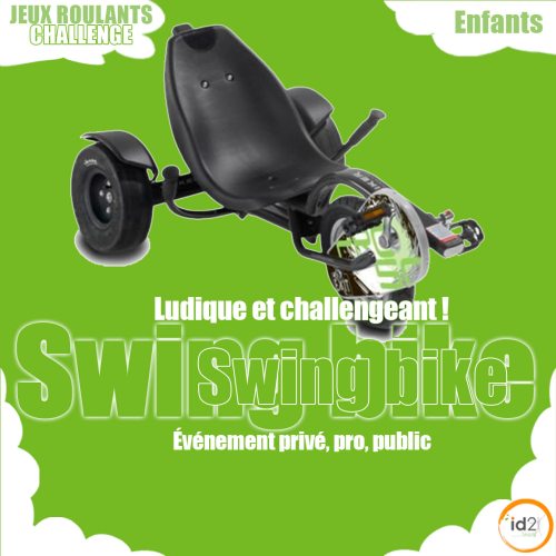 Le swing bike ou swing kart pour les enfants et les adolescents pour se challenger à la course !