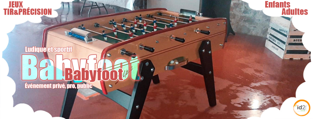 Le babyfoot traditionnel pour les enfants, les ados et les adultes