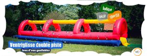 Ventriglisse double pistes pour les enfants, les ados et les adultes ! Location sur Toulouse et toute la France proposé par id2loisirs