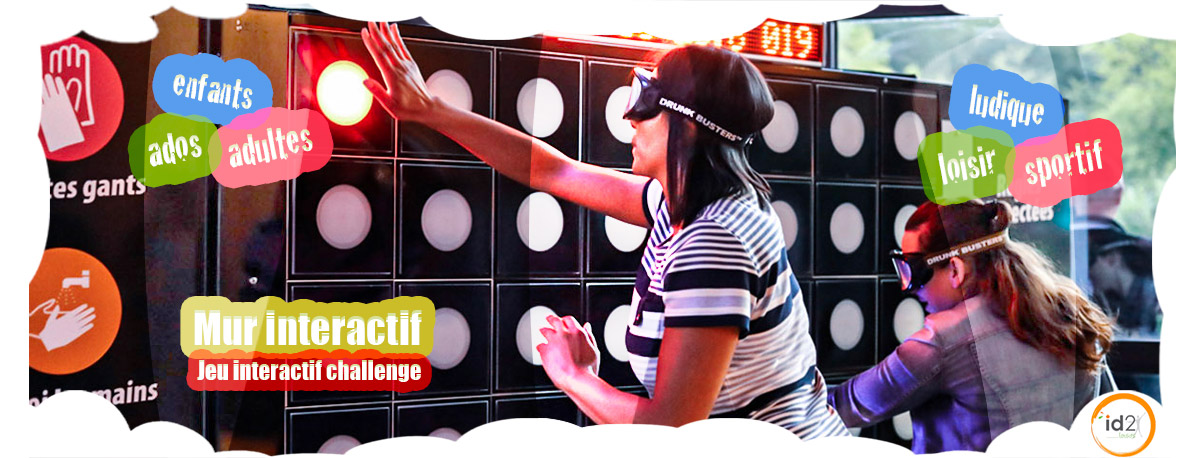 Testez le mur interactif entre amis, collèges ou en famille ! Parties de rigolades et de challenge assurés !