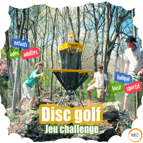 id2loisirs propose la location du jeu challenge disc golf pour les enfants et les adultes, sur le lieux de votre choix, pour votre événement en famille, en entreprise ou un événement publique.