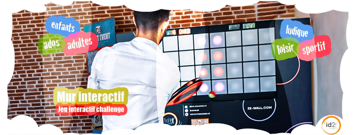 Testez toute l'année le mur interactif entre amis, collèges ou en famille ! Parties de rigolades et de challenge assurés !