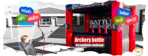 id2loisirs propose l'archery ball gonflable pour les enfants, adolescents et adultes pour se challenger au tir à l'arc sur Toulouse et toute la France