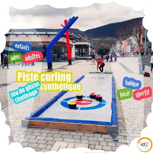 Agilité et précision ! Il est temps de vous tester sur une piste de curling ! Location sur toute la France. Contactez-nous !