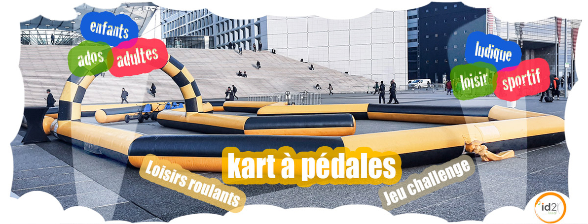 Challenge et course, le kart à pédales en petit groupe ou en grand nombre. Roulez, le plus vite possible, sur un tour ou plusieurs tours ! Pour les enfants et les adultes