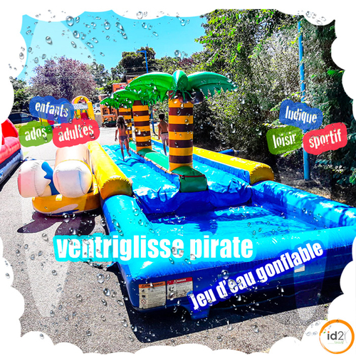 Glisser sur l'eau dans un univers digne d'une ile de pirate, pour les enfants et adolescents