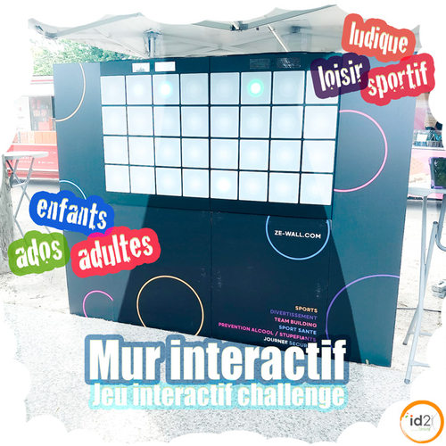Testez vos réflexes sur le mur interactif avec différents jeux entre amis, collèges ou en famille !