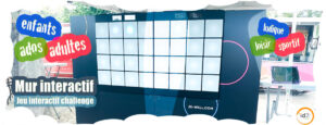 Mur interactif challenge ! Testez vos réflexes sur le mur interactif avec différents jeux entre amis, collèges ou en famille !
