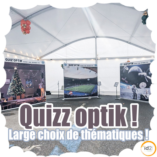 Vite trouvé vite gagné ! ! Le Quiz ID2Loisirs est une animation interactive et conviviale qui transforme chaque événement en véritable jeu télévisé.