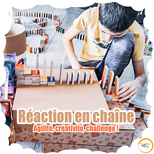 Un petit geste et tout s’enchaine !! Assemblez dominos, voitures, bascules rampes, balles et modules variés pour créer un parcours spectaculaire. Le principe est simple : construire ensemble une immense réaction en chaîne, à la manière des célèbres machines de Rube Goldberg. Balle qui roule, dominos qui tombent, levier qui déclenche une cloche… chaque étape provoque la suivante dans une succession d’effets inattendus et amusants !