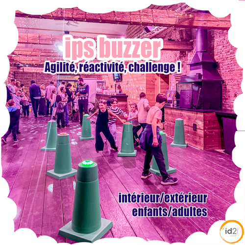 Nos buzzers peuvent être installés partout en moins de 5 minutes. Peu encombrants, ils trouveront leur place en intérieur comme en extérieur lors de tous vos évènements.