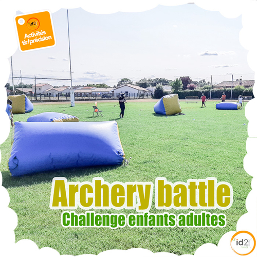 🤩 Archery battle / Challenge tir et précision 🎉 Défiez vos amis armés d’arc et de flèches 100% inoffensives et indolores !