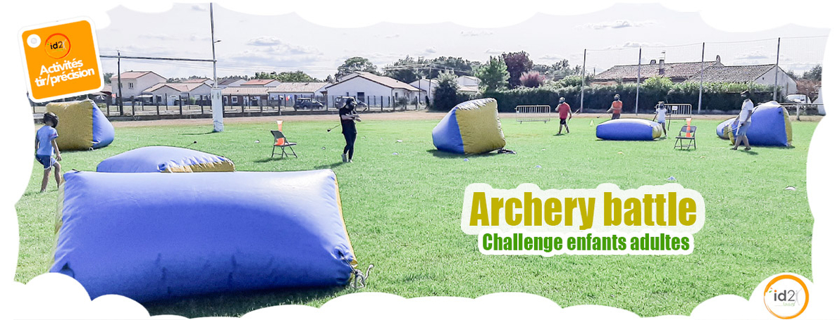 🤩 Archery battle / Challenge tir et précision 🎉 Défiez vos amis armés d’arc et de flèches 100% inoffensives et indolores !