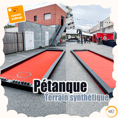 Pétanque terrain synthétique